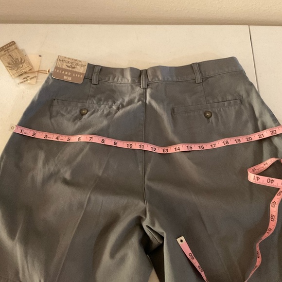 NWT Natural Issue Island Life Shorts Gray Pleated Cotton Men’s Size 36 Waist - Picture 6 of 9